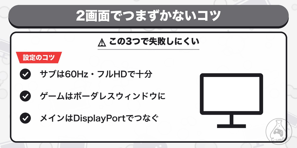 2画面でつまずかないコツ:この3つで失敗しにくい