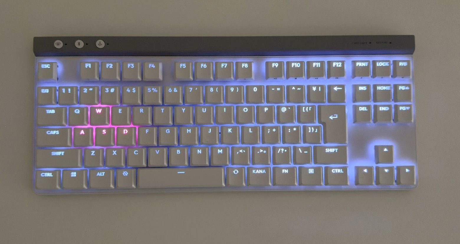 LEDが点灯したところ