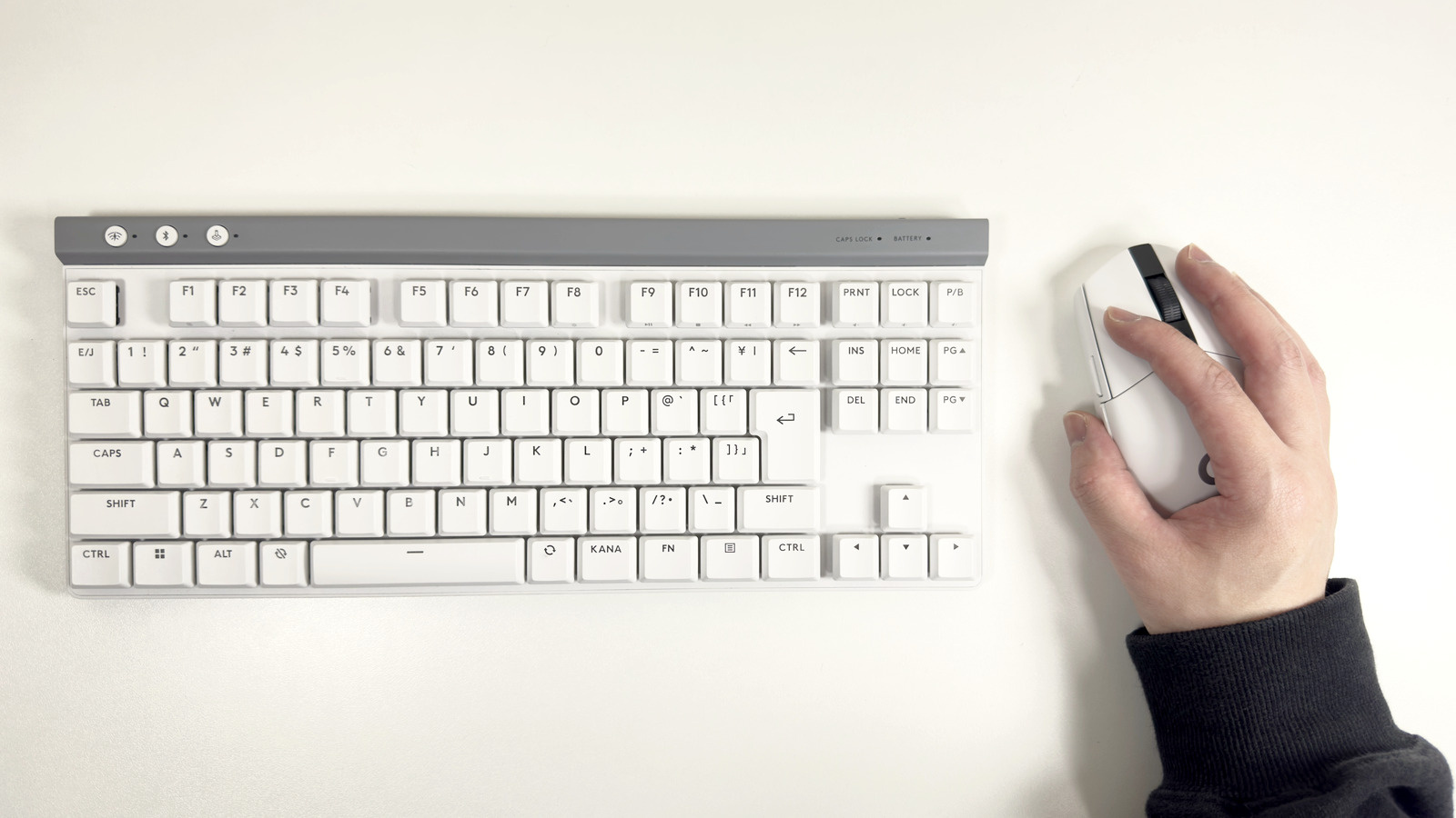 同じ白のG304と並べたところ